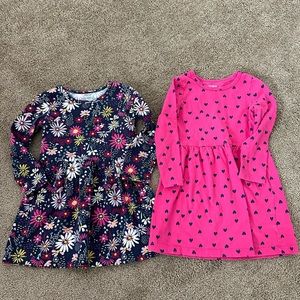 Two long sleeve Carter’s 3T dresses